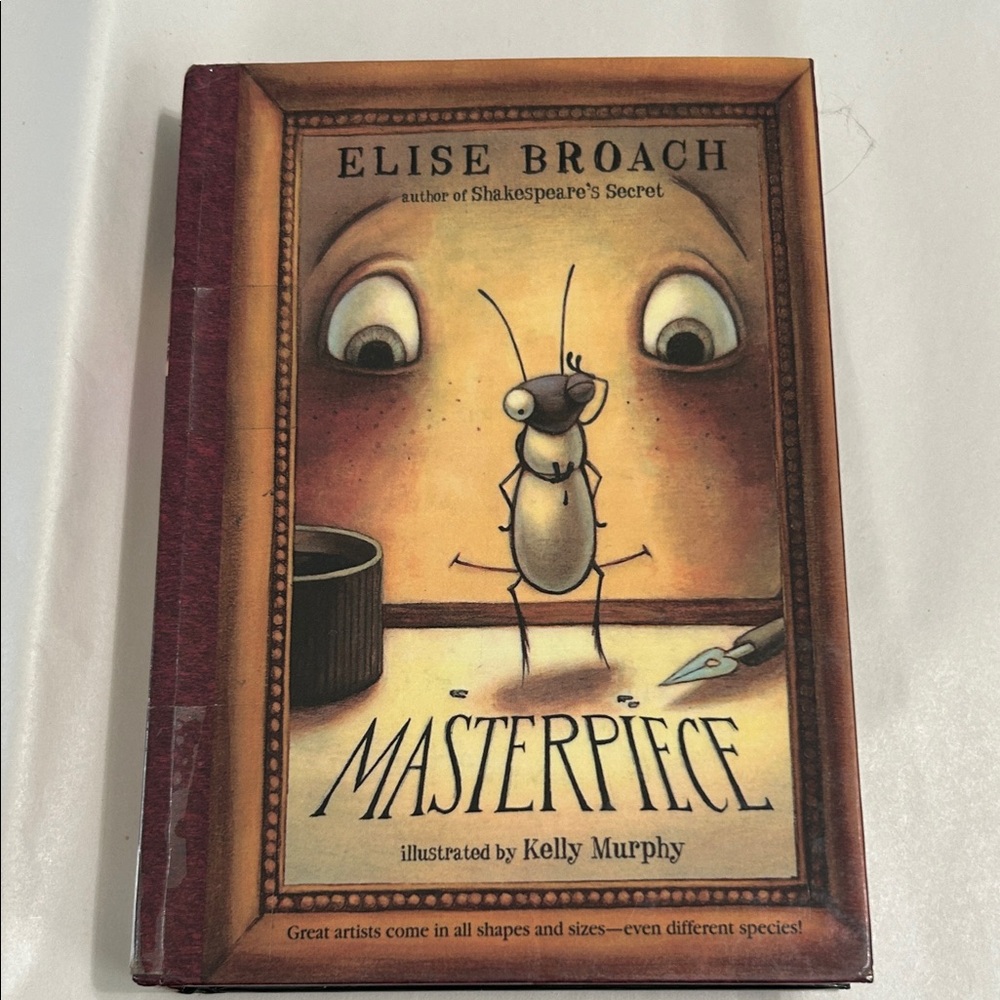 Masterpiece by Elise Broach - Illustrated Children's Book - Brown/Beige Cover